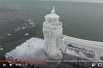 美國河川冰燈塔 展現獨特的美