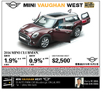 Mini Vaughan West車行 2016款Mini Clubman買車現金優惠2500元