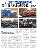 2020款緊湊性跨界車 豐田RAV4比拚日產Rogue　